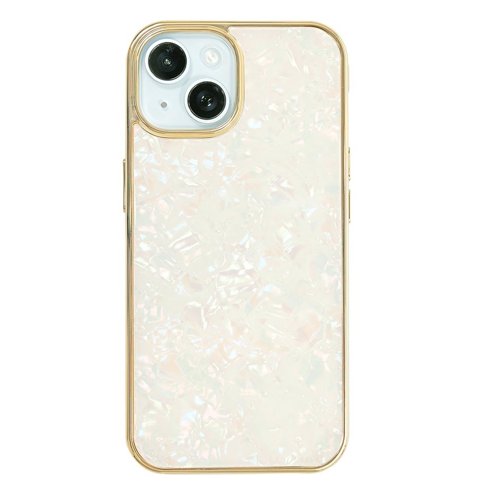 【アウトレット】【iPhone15/14/13 ケース】Glass Shell Case (gold)