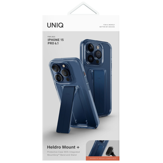 【iPhone15 Pro ケース】HYBRID HELDRO MOUNT WITH STAND - ULTRAMARINE (DEEP BLUE)サブ画像