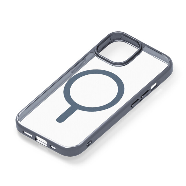 【iPhone15/14/13 ケース】MagSafe対応 ハイブリッドケース (メタリック/シルバー)サブ画像