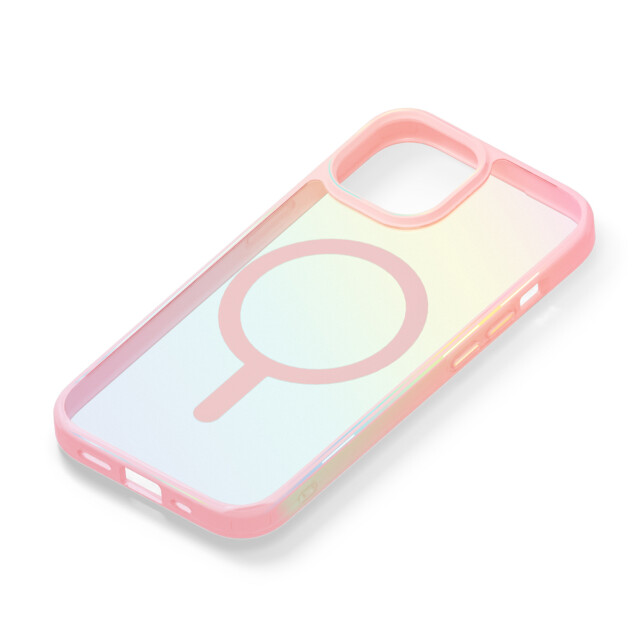 【iPhone15/14/13 ケース】MagSafe対応 ハイブリッドケース (オーロラ/ピンク)サブ画像