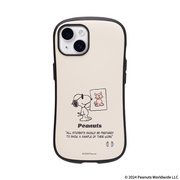 【iPhone14 ケース】PEANUTS iFace First Classケース (くすみホワイト/ジョー・クール)