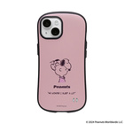 【iPhone15 ケース】PEANUTS iFace First Classケース (くすみピンク/キャリー)