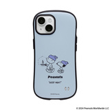 【iPhone15 ケース】PEANUTS iFace First Classケース (くすみブルー/ベッドタイム)