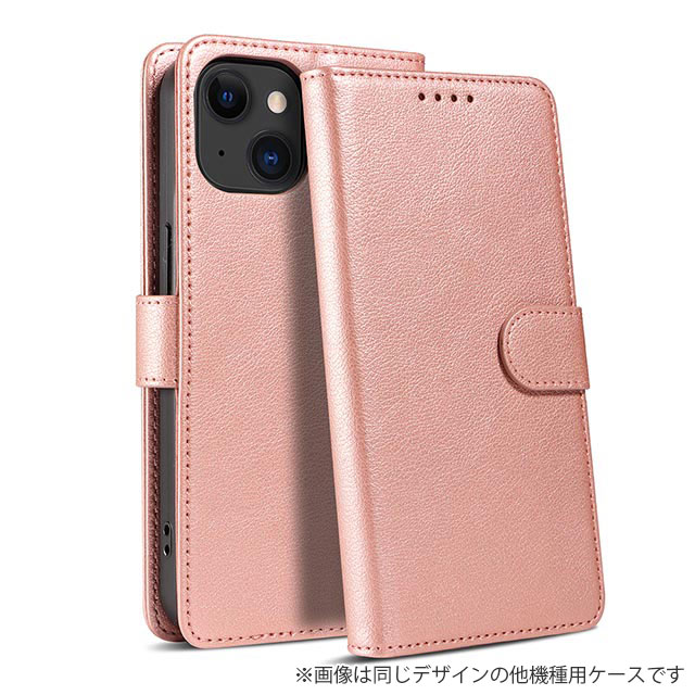 【Google Pixel 7a ケース】シンプル手帳レザーケース (ピンク)サブ画像