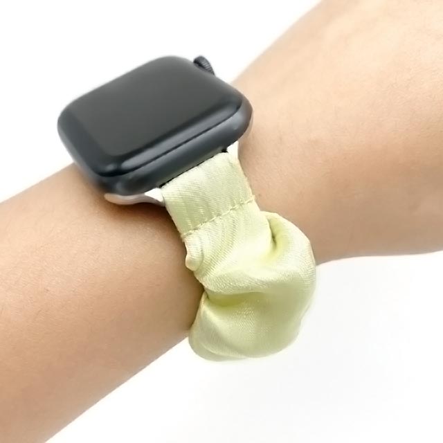 【Apple Watch バンド 41/40/38mm】シュシュループバンド (シルバー) for Apple Watch SE(第2/1世代)/Series9/8/7/6/5/4/3/2/1サブ画像