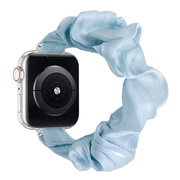 【Apple Watch バンド 41/40/38mm】シュシュループバンド (ブルー) for Apple Watch SE(第2/1世代)/Series9/8/7/6/5/4/3/2/1