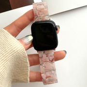 【Apple Watch バンド 41/40/38mm】マーブル樹脂バンド (コーラル) for Apple Watch SE(第2/1世代)/Series9/8/7/6/5/4/3/2/1