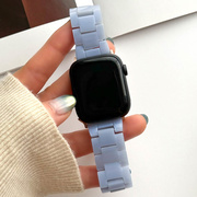 【Apple Watch バンド 41/40/38mm】マーブル樹脂バンド (ライトブルー) for Apple Watch SE(第2/1世代)/Series9/8/7/6/5/4/3/2/1