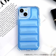 【iPhone15 Pro ケース】ダウンクリアケース (ブルー...