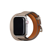 【Apple Watch バンド 41/40/38mm】ダブルトゥール Apple Watch レザーバンド S/Mサイズ (ノブレッサレザー/グレージュ) for Apple Watch SE(第2/1世代)/Series9/8/7/6/5/4/3/2/1