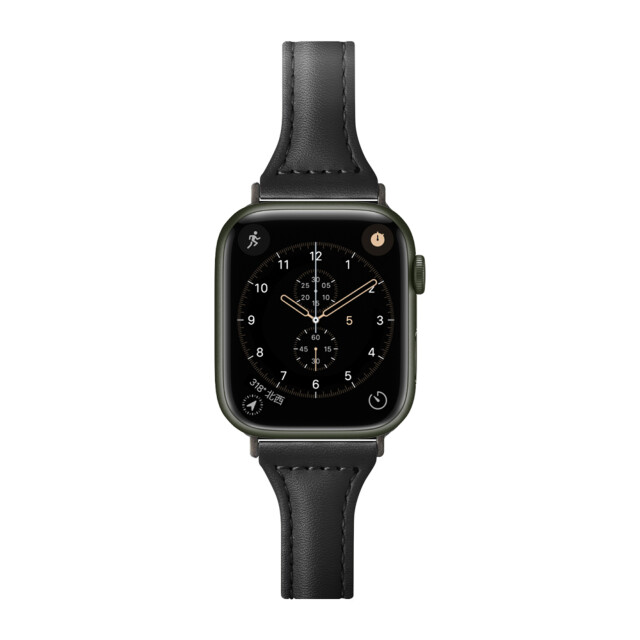 【Apple Watch バンド 41/40/38mm】PUレザーバンド(ブラック) for Apple Watch SE(第2/1世代)/Series9/8/7/6/5/4/3/2/1サブ画像