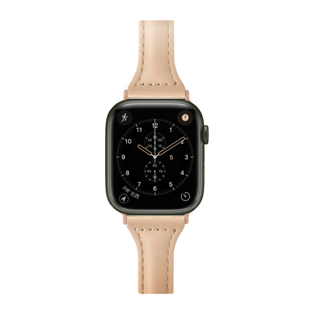 【Apple Watch バンド 41/40/38mm】PUレザーバンド(ベージュ) for Apple Watch SE(第2/1世代)/Series9/8/7/6/5/4/3/2/1サブ画像