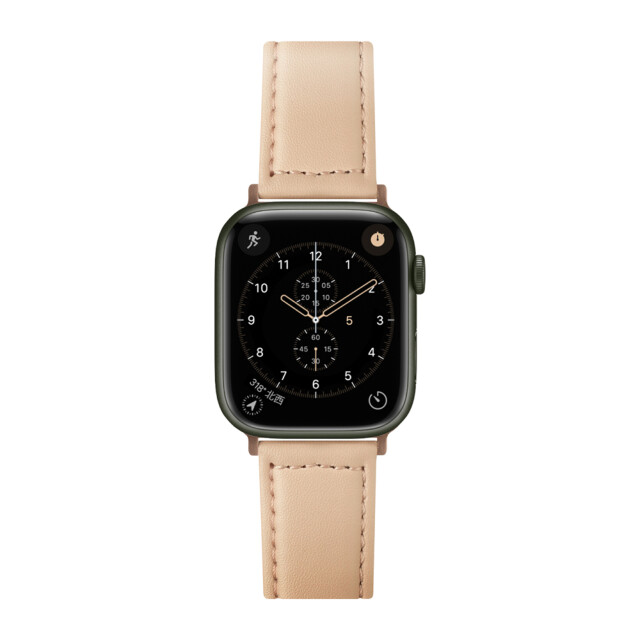 【Apple Watch バンド 49/45/44/42mm】PUレザーバンド(ベージュ) for Apple Watch Ultra2/1/SE(第2/1世代)/Series9/8/7/6/5/4/3/2/1サブ画像