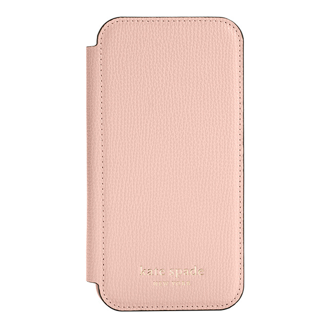 【アウトレット】【iPhone12/12 Pro ケース】Folio Case (Pale Vellum Crumbs/Pale Vellum PC/Gold Sticker Logo)