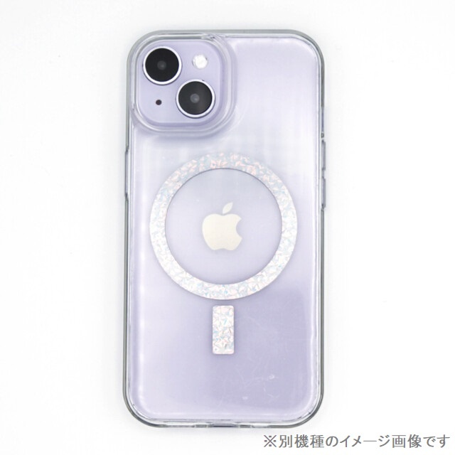 【iPhone15 Pro ケース】Glitter mag clear case