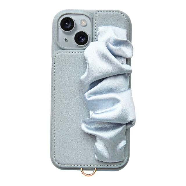 【iPhone15/14/13 ケース】Classy Scrunchie Case (pale blue)