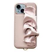 【iPhone15/14/13 ケース】Classy Scrunchie Case (pink)