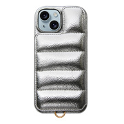 【iPhone15/14/13 ケース】Puffy Case(silver)