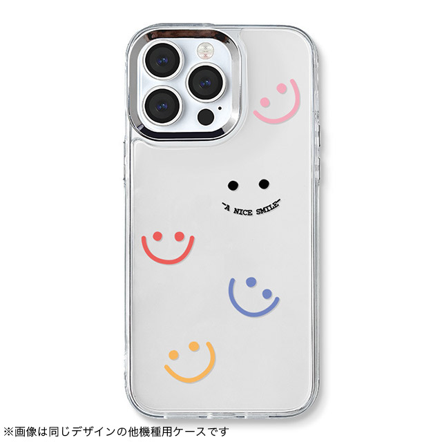 【iPhoneSE(第3/2世代)/8/7 ケース】ミラーケース ストラップ付き(スマイル)goods_nameサブ画像