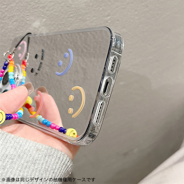 【iPhoneSE(第3/2世代)/8/7 ケース】ミラーケース ストラップ付き(スマイル)goods_nameサブ画像