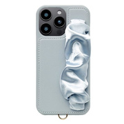 【iPhone16 Pro Max ケース】Classy Scrunchie Case (pale blue)