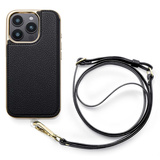 【iPhone16 Pro ケース】Cross Body Case Duo (black)