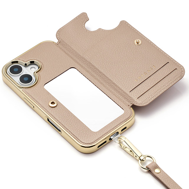 【iPhone16 ケース】Cross Body Case Duo (greige)サブ画像