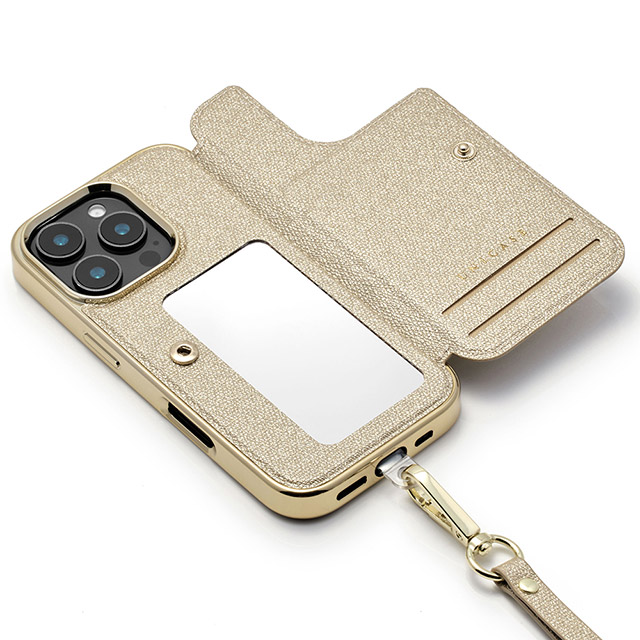 【iPhone16 Pro ケース】Cross Body Case Duo (prism gold)サブ画像