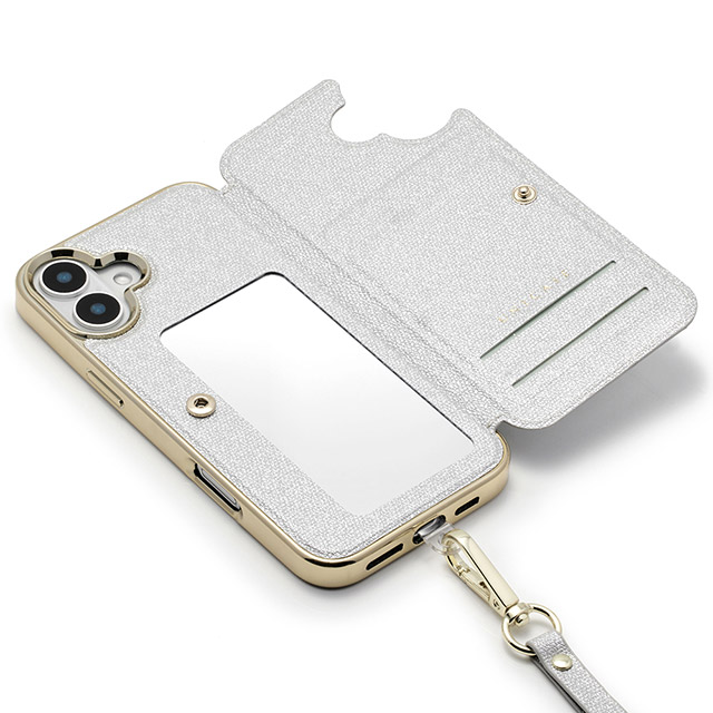 【iPhone16 Plus ケース】Cross Body Case Duo (shine silver)サブ画像