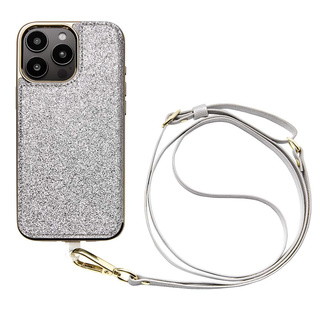 【iPhone16 Pro Max ケース】Cross Body Case Duo (shine silver)