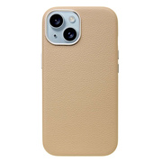 【iPhone15/14/13 ケース】Mag Plain Case (beige)