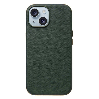 【iPhone15/14/13 ケース】Mag Plain Case (green)