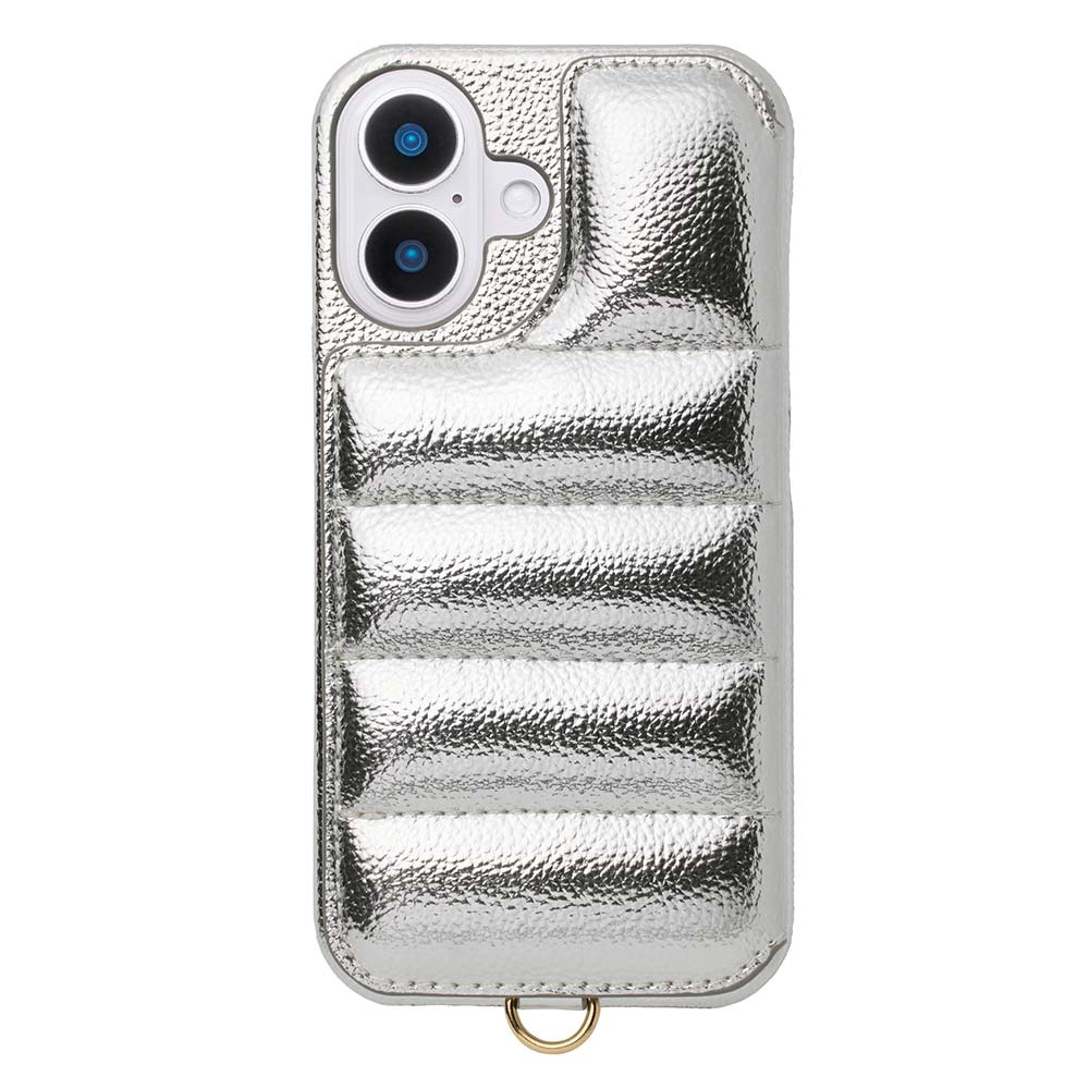 【iPhone16 ケース】Puffy Case (silver)