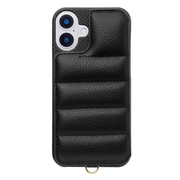 【iPhone16 Plus ケース】Puffy Case (black)