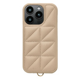 【iPhone16 Pro ケース】Triangle Puffy Case (beige)