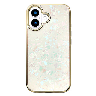 【iPhone16 ケース】Glass Shell Case (gold)