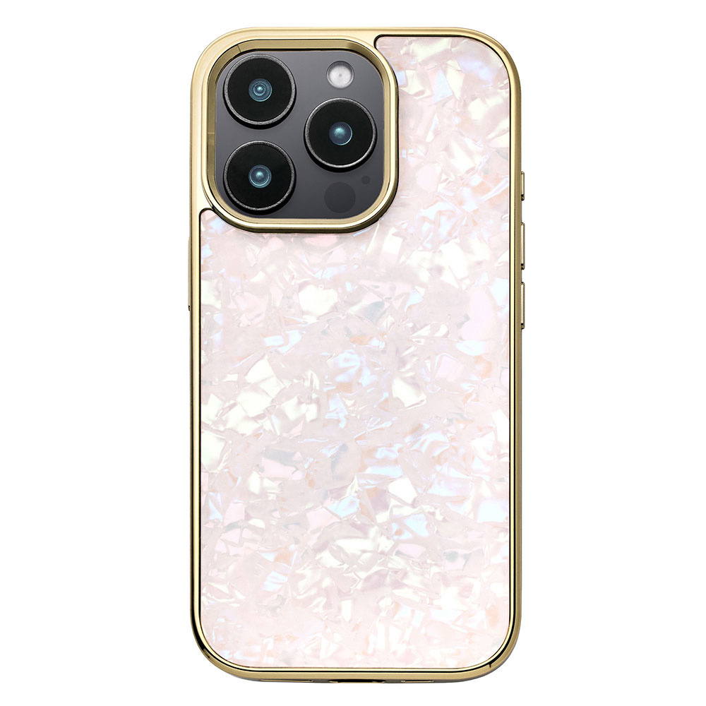 【iPhone16 Pro ケース】Glass Shell Case (pink)