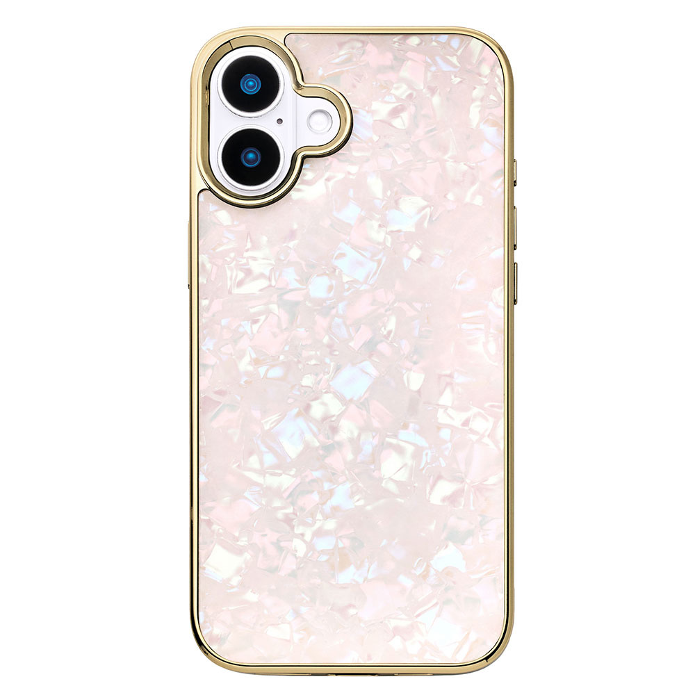 【iPhone16 Plus ケース】Glass Shell Case (pink)