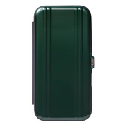 【iPhone16 ケース】ZERO HALLIBURTON Hybrid Shockproof Flip Case (British Green)