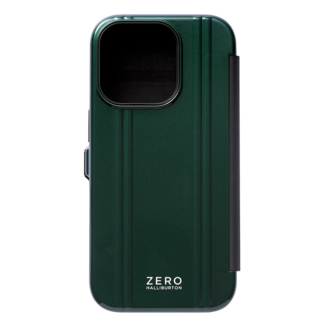 【iPhone16 Pro ケース】ZERO HALLIBURTON Hybrid Shockproof Flip Case (British Green)goods_nameサブ画像