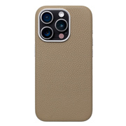 【iPhone15 Pro ケース】Rich in color Leather Mag Case (latte beige)