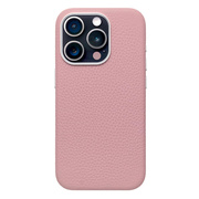 【iPhone15 Pro ケース】Rich in color Leather Mag Case (peach pink)