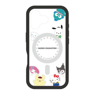 【iPhone16 ケース】サンリオキャラクターズ MagSafe対応プランプフレームケース (ミックス)