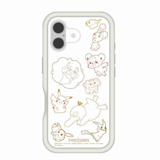 【iPhone16 ケース】ポケットモンスター プランプフレームケース (アイボリー)