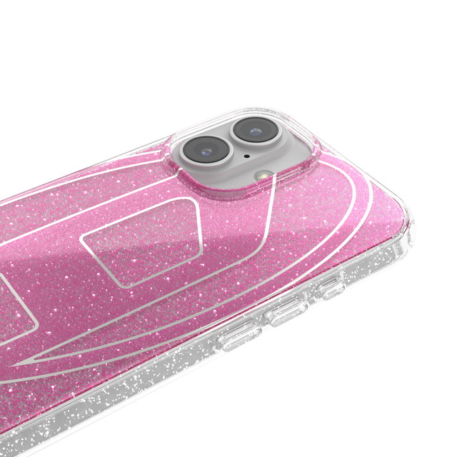 【iPhone16 ケース】Oval D Glitter (Pink)サブ画像