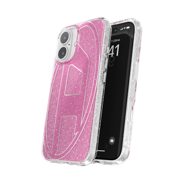 【iPhone16 ケース】Oval D Glitter (Pink)サブ画像