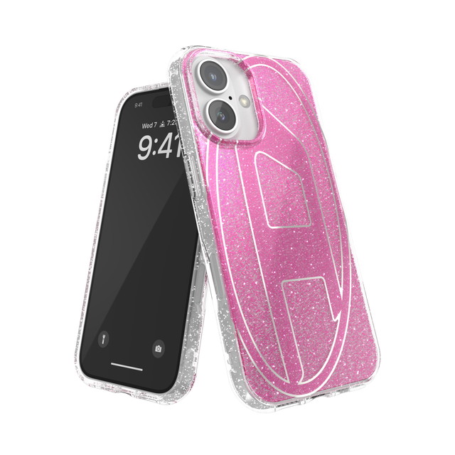 【iPhone16 ケース】Oval D Glitter (Pink)サブ画像