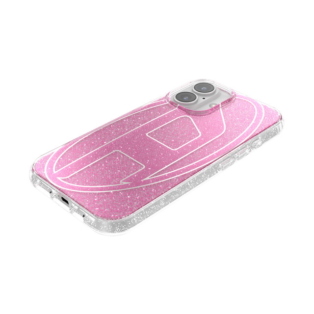 【iPhone16 ケース】Oval D Glitter (Pink)サブ画像