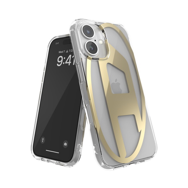 【iPhone16 ケース】Oval D Mirror Clear (Clear/Gold)サブ画像