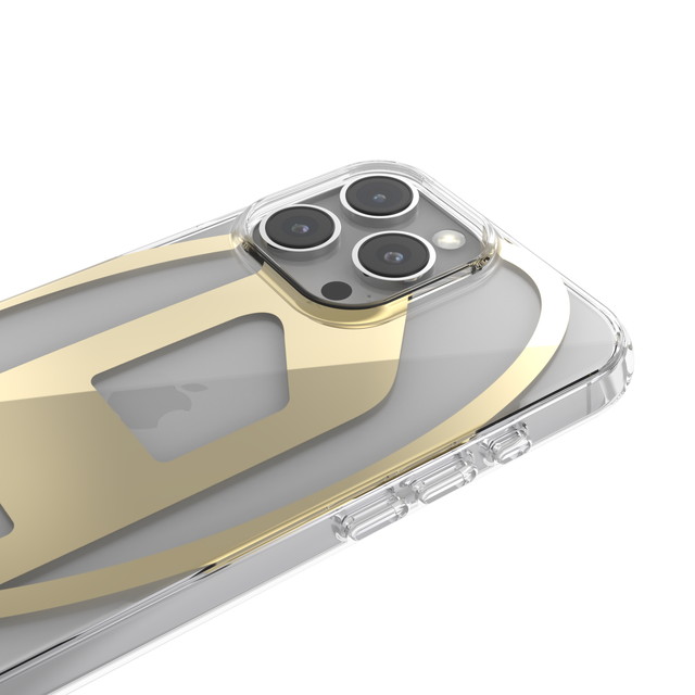 iPhone16 Pro Max ケース】Oval D Mirror Clear (Clear/Gold) DIESEL | iPhoneケースは  UNiCASE